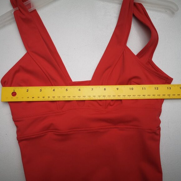 NWT Accessorize London Ladies Size 4 Salmon Colored 1 Piece Bathing Suit - Picture 8 of 9